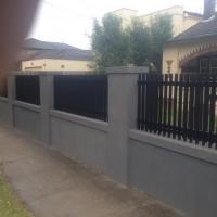 Brick & Steel Fence