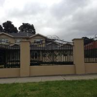 Brick & Steel Fence